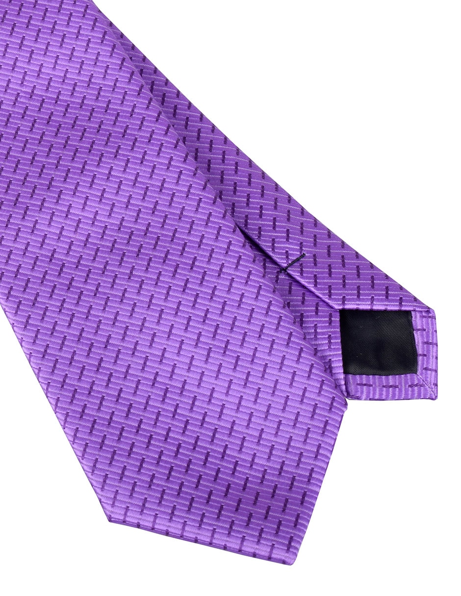 Corbata regular estampado a rayas para hombre 2