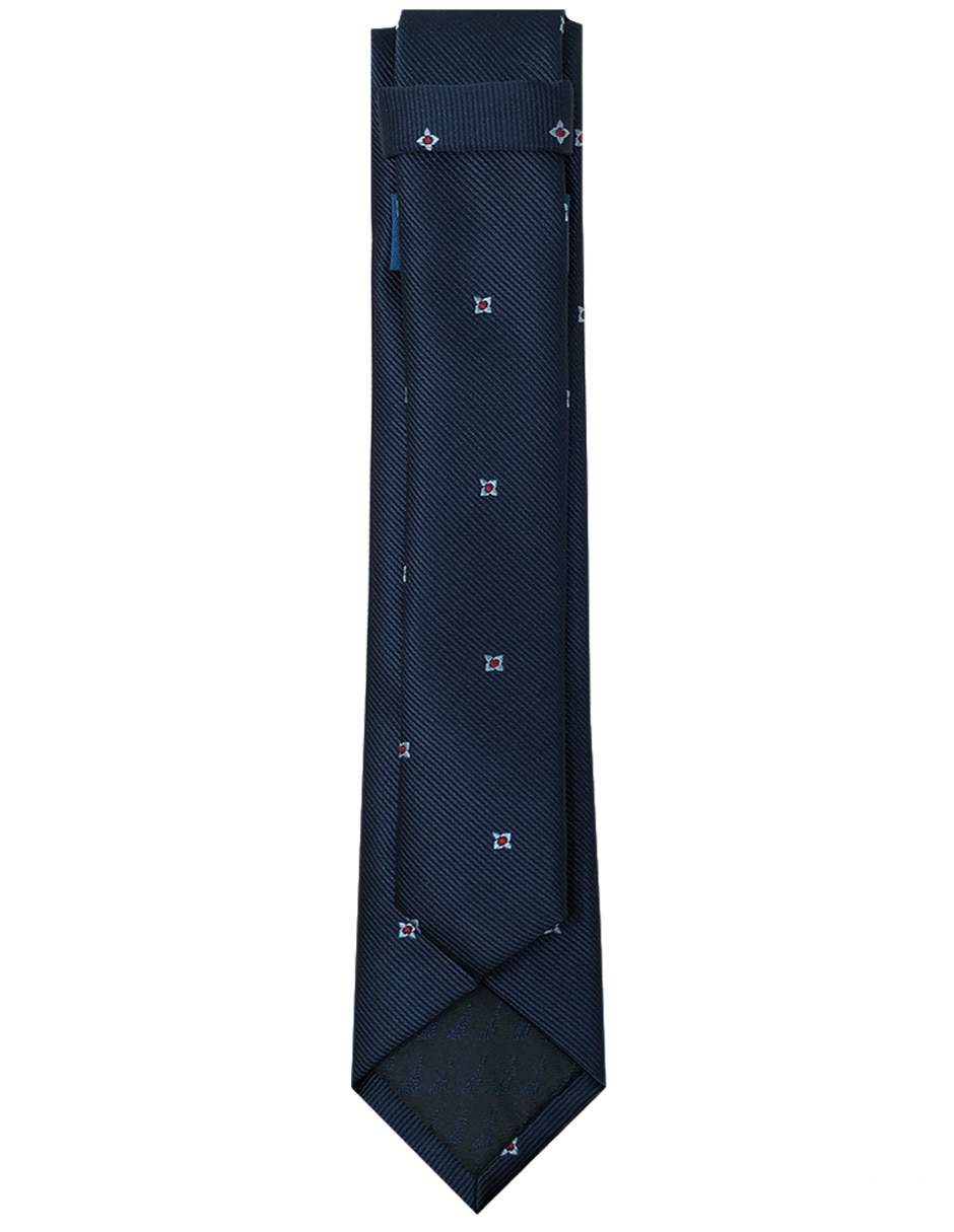 Corbata slim estampado geométrico para hombre