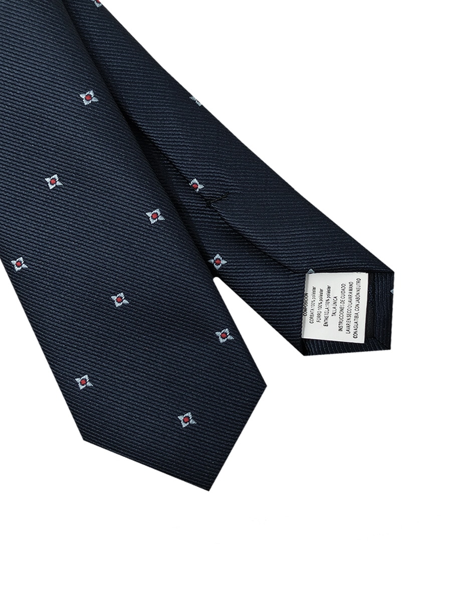 Corbata slim estampado geométrico para hombre 3
