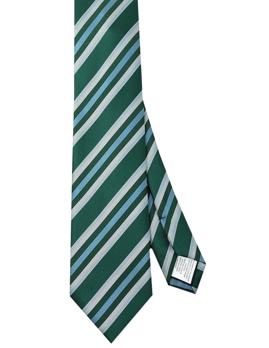 Corbata regular estampado a rayas para hombre 1