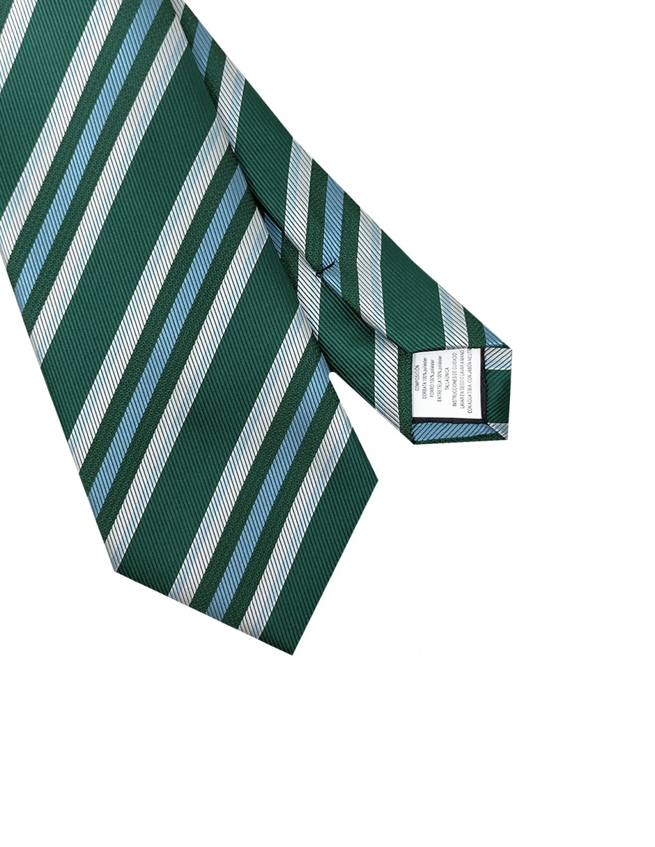 Corbata regular estampado a rayas para hombre 3