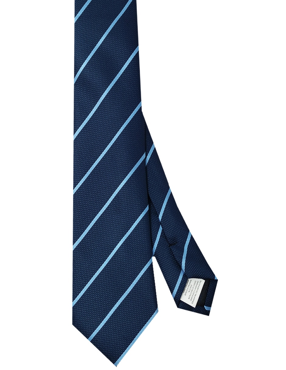 Corbata regular estampado a rayas para hombre 1