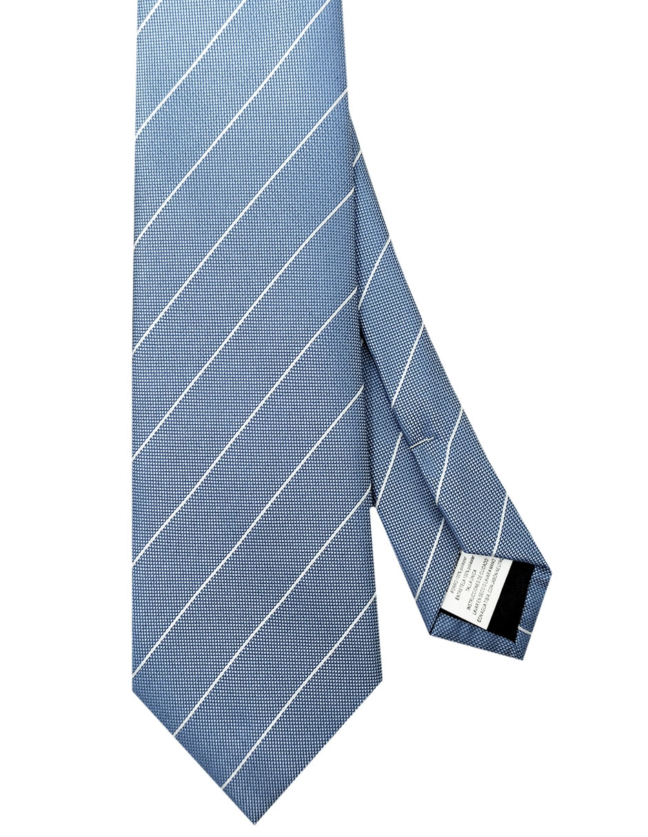 Corbata regular estampado a rayas para hombre 1