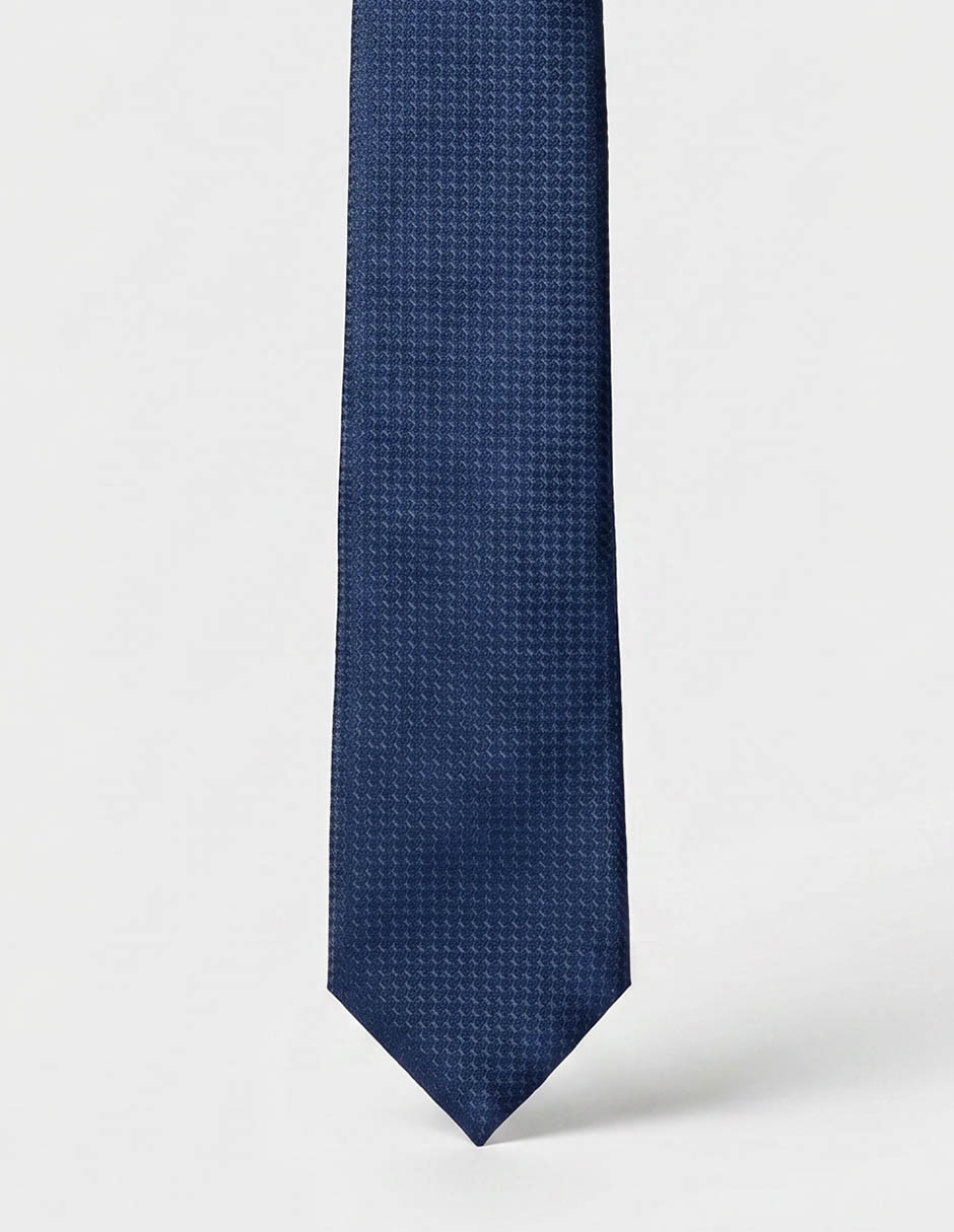 Corbata regular estampado microprint para hombre 1