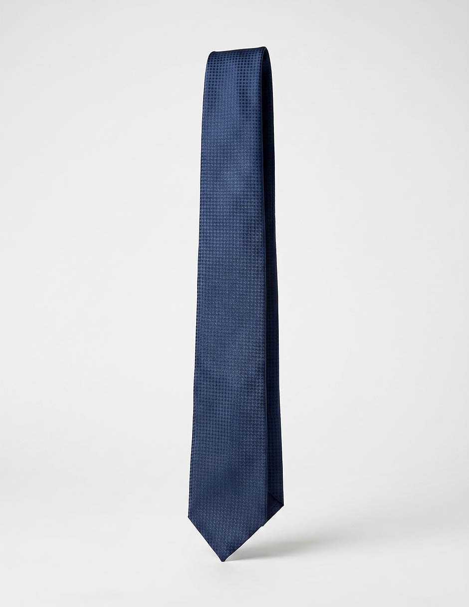 Corbata regular estampado microprint para hombre 3