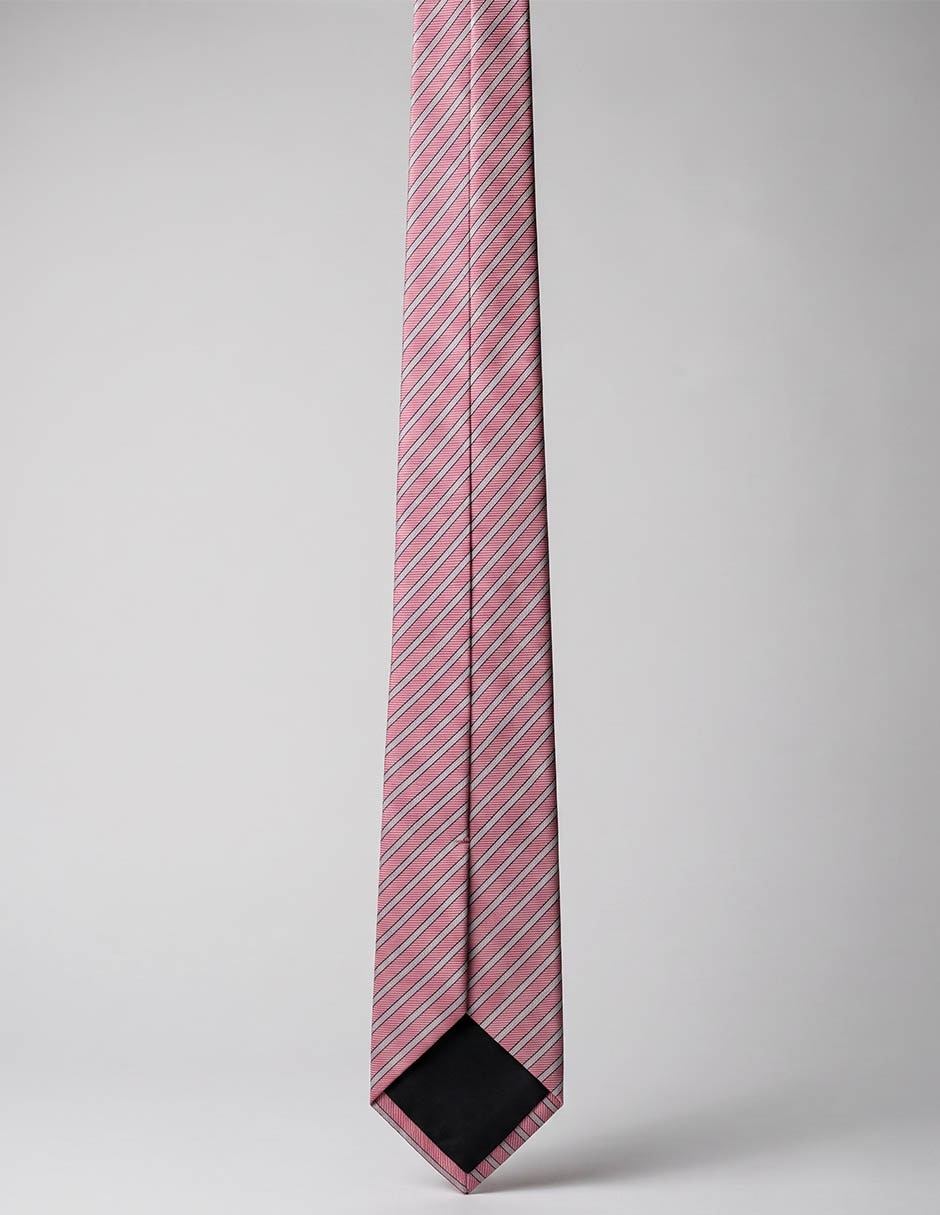 Corbata regular estampado a rayas para hombre 3