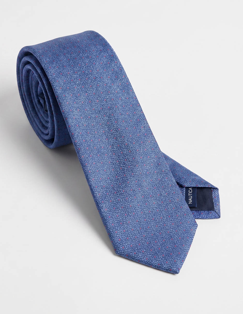Corbata regular estampado de lunares para hombre 1