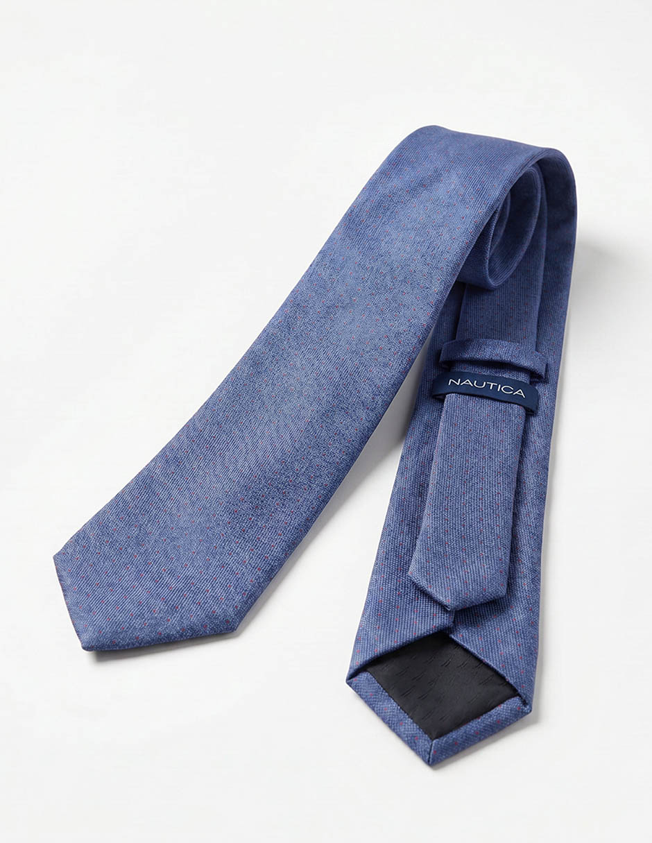 Corbata regular estampado de lunares para hombre