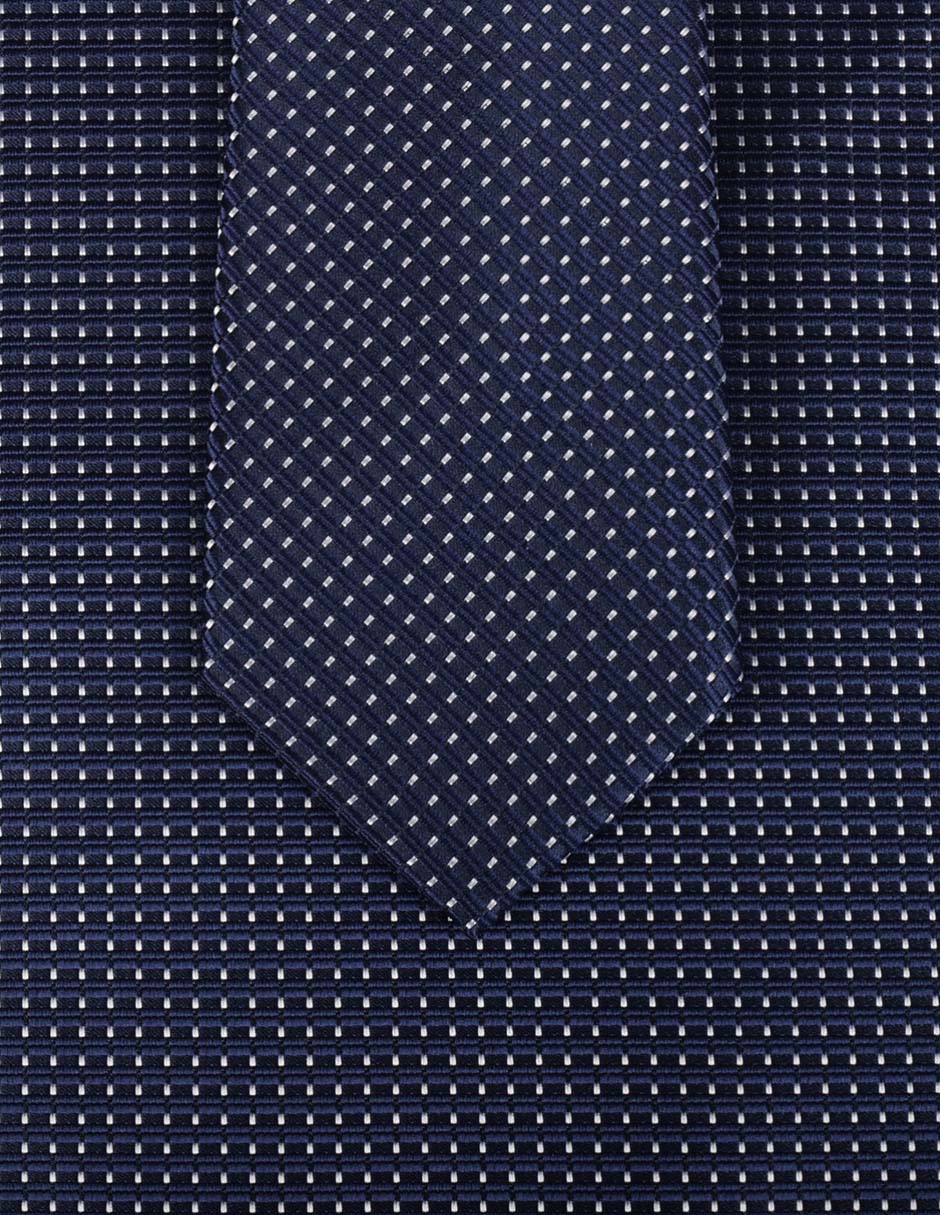Set de corbata y pañuelo regular estampado geométrico para hombre