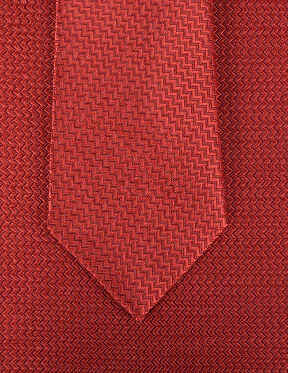 Set de corbata y pañuelo regular de seda estampado para hombre 2
