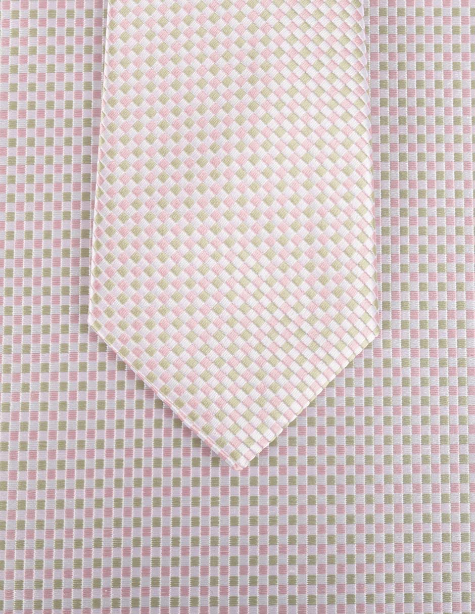 Set de corbata y pañuelo regular de seda y poliéster para hombre 3