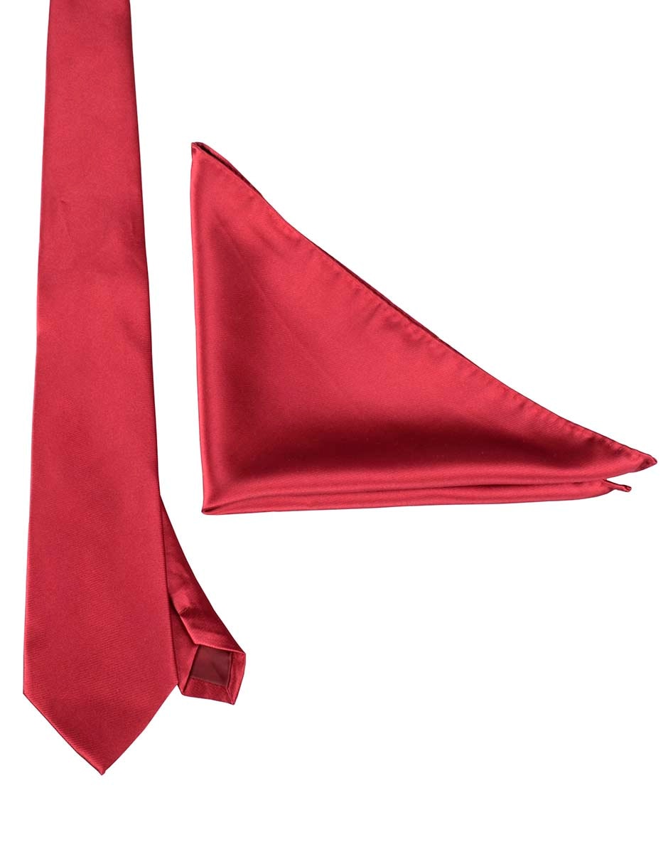 Set de corbata y pañuelo regular de seda para hombre 1