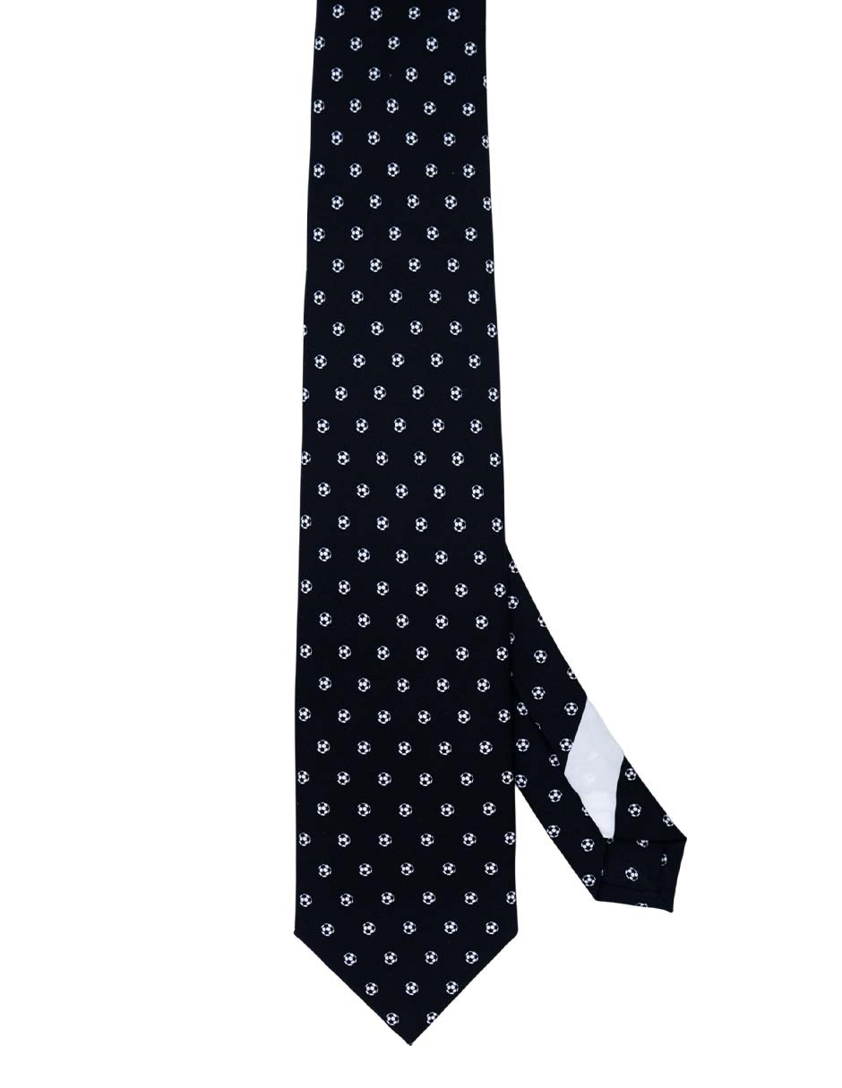 Corbata regular de seda estampado gráfico para hombre 1