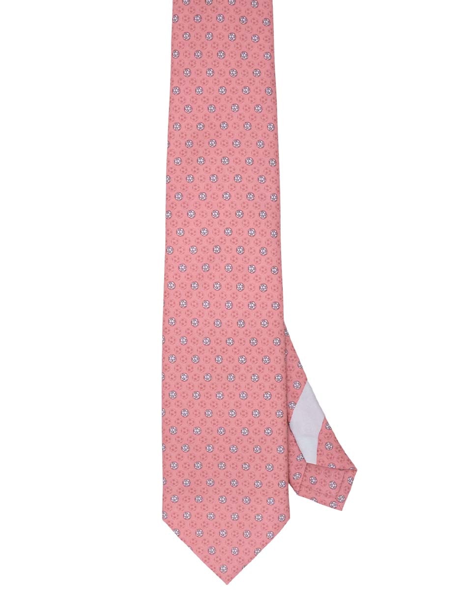 Corbata regular de seda estampado gráfico para hombre 1