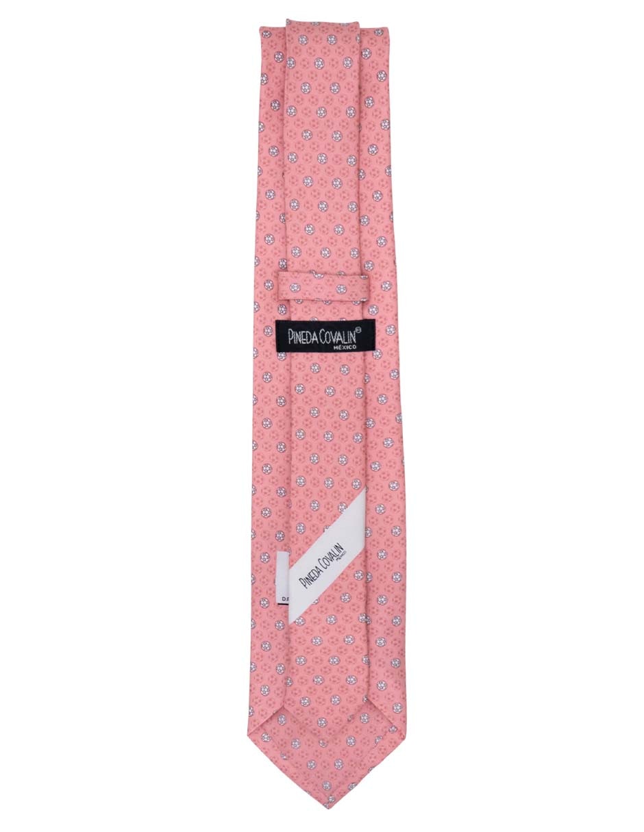 Corbata regular de seda estampado gráfico para hombre