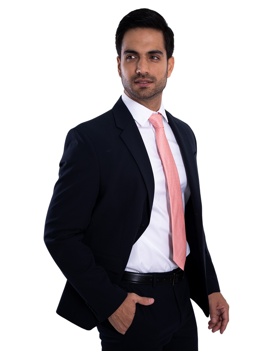Corbata regular de seda estampado gráfico para hombre 3