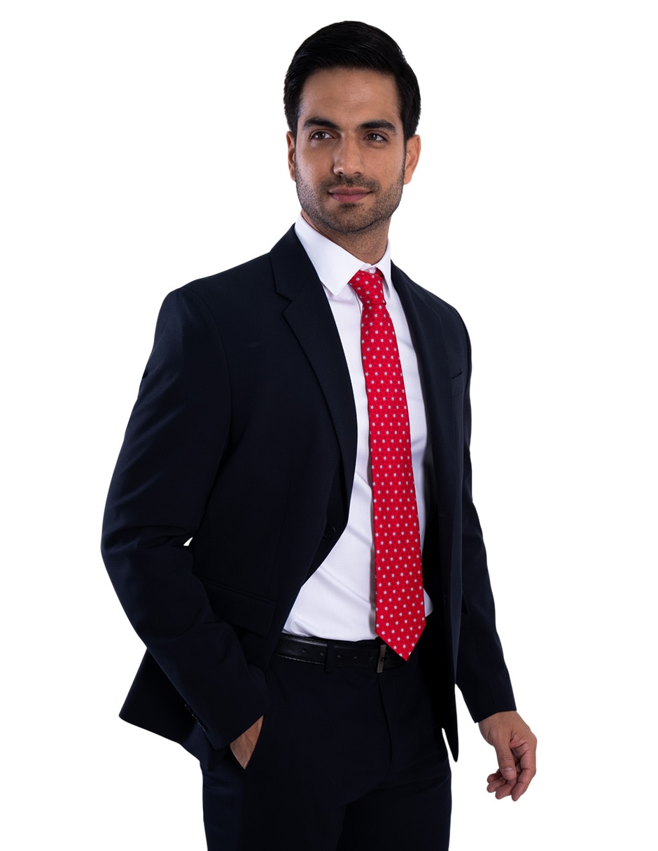 Corbata regular de seda estampada para hombre 3