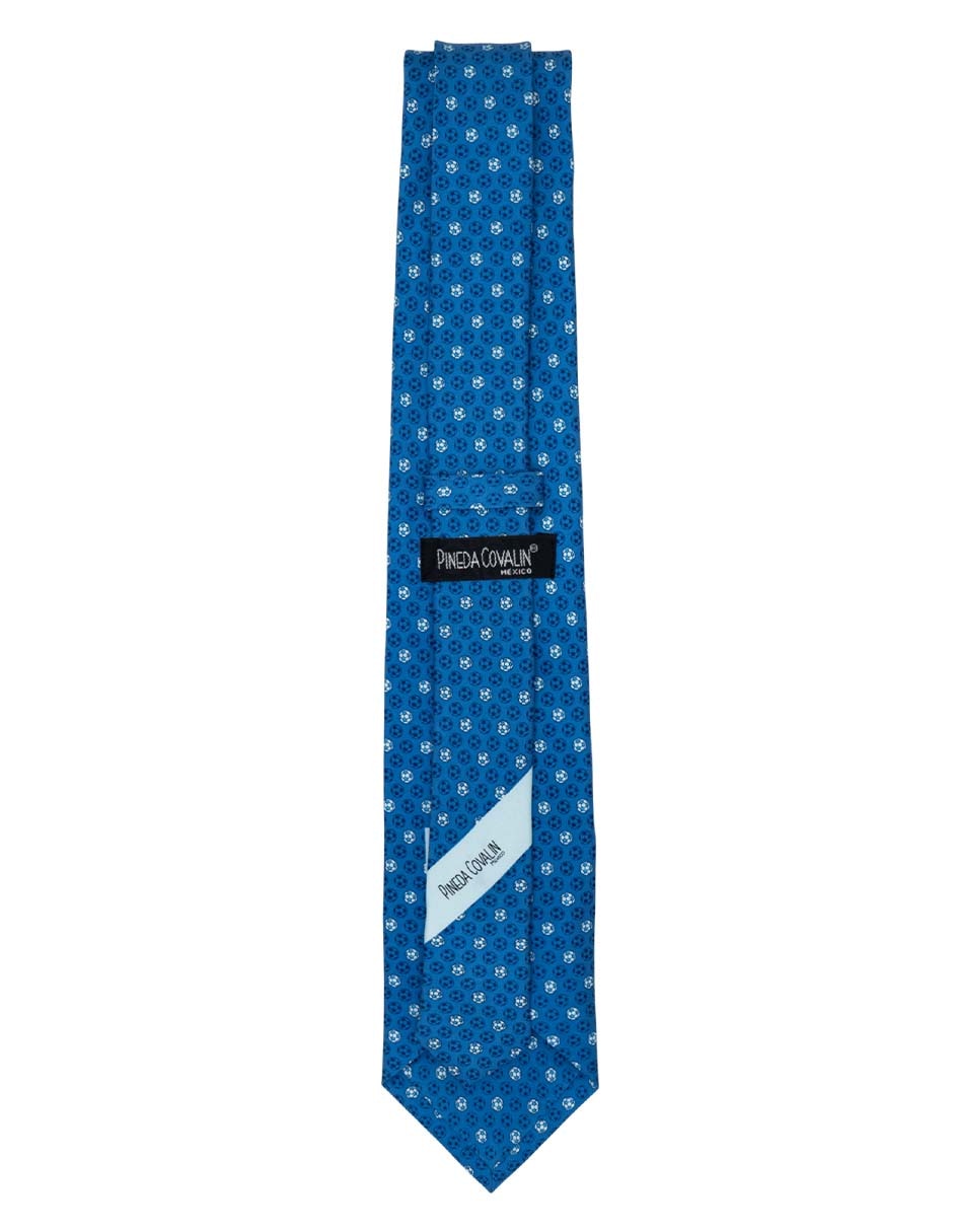 Corbata regular de seda estampado gráfico para hombre