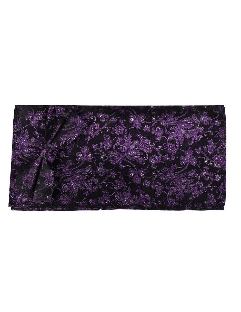 Set de moño y pañuelo Jbe de seda