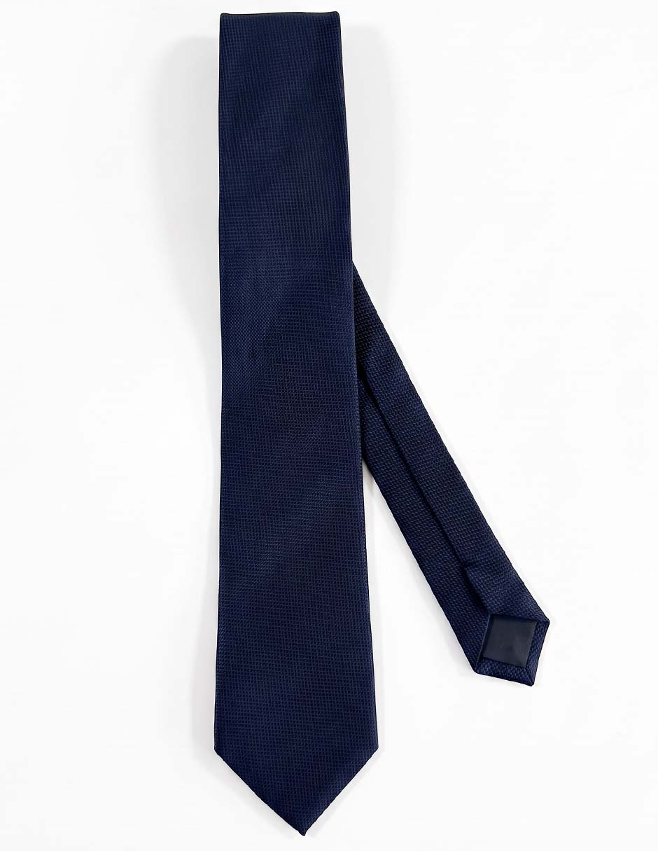 Corbata slim de seda estampado texturizado para hombre