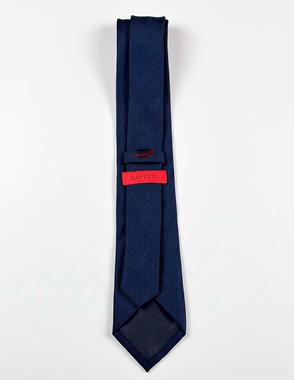 Corbata slim de seda estampado texturizado para hombre