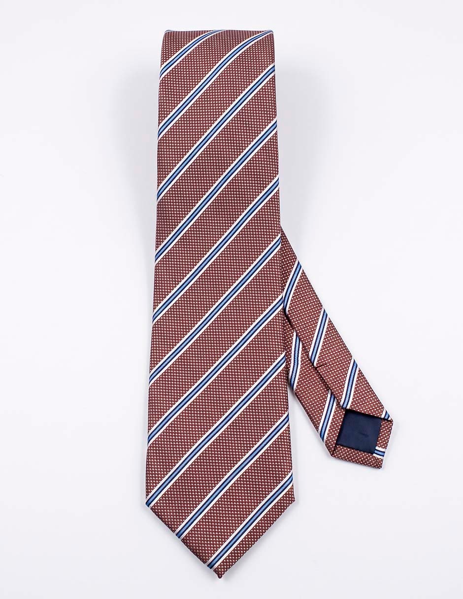 Corbata slim estampado a rayas para hombre