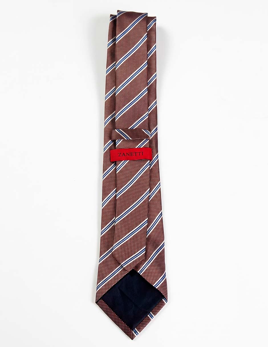 Corbata slim estampado a rayas para hombre