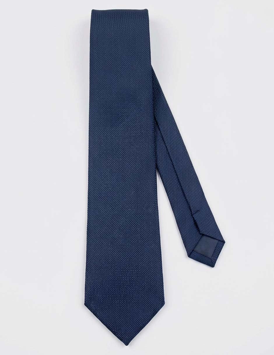 Corbata slim de seda estampado texturizado para hombre