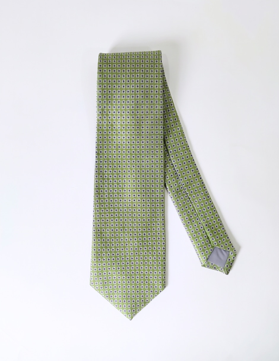 Corbata slim (4-6 cm) de seda estampado floral para hombre