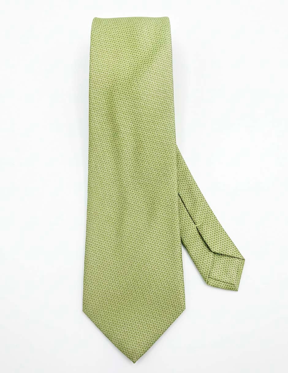 Corbata slim de seda estampado lunares para hombre