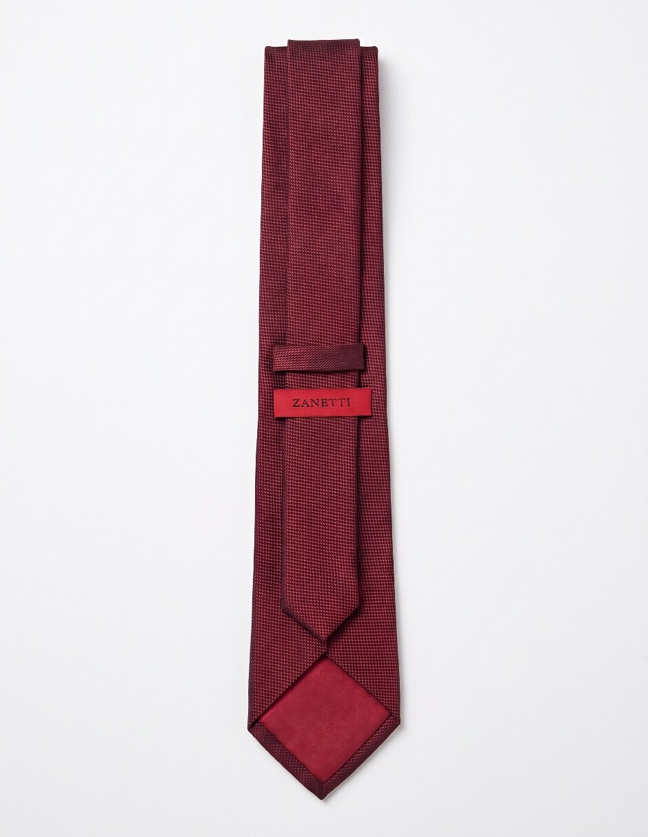 Corbata slim (4-6 cm) de seda estampado jacquard para hombre 2