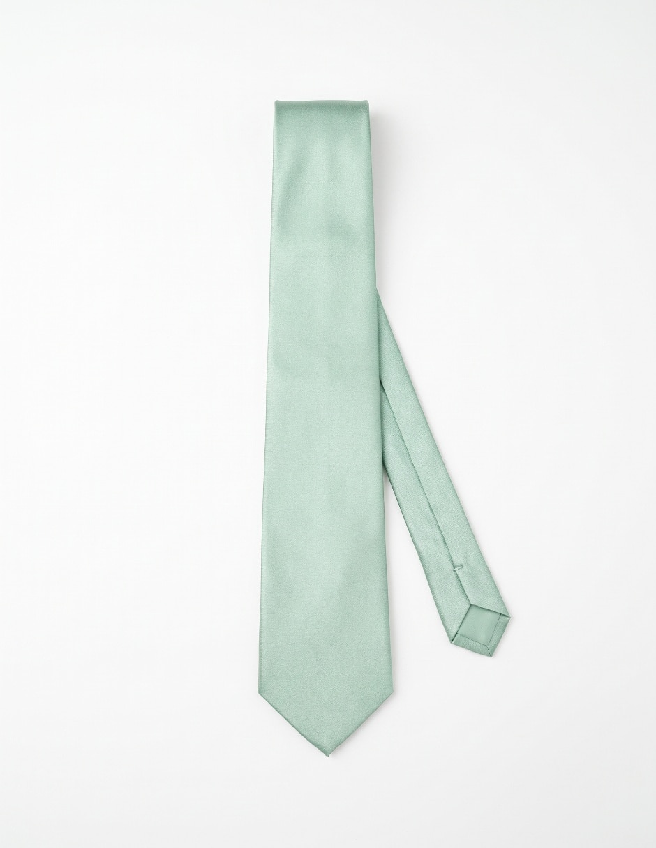 Corbata Slim (4-6 Cm) de Seda Estampado Liso para