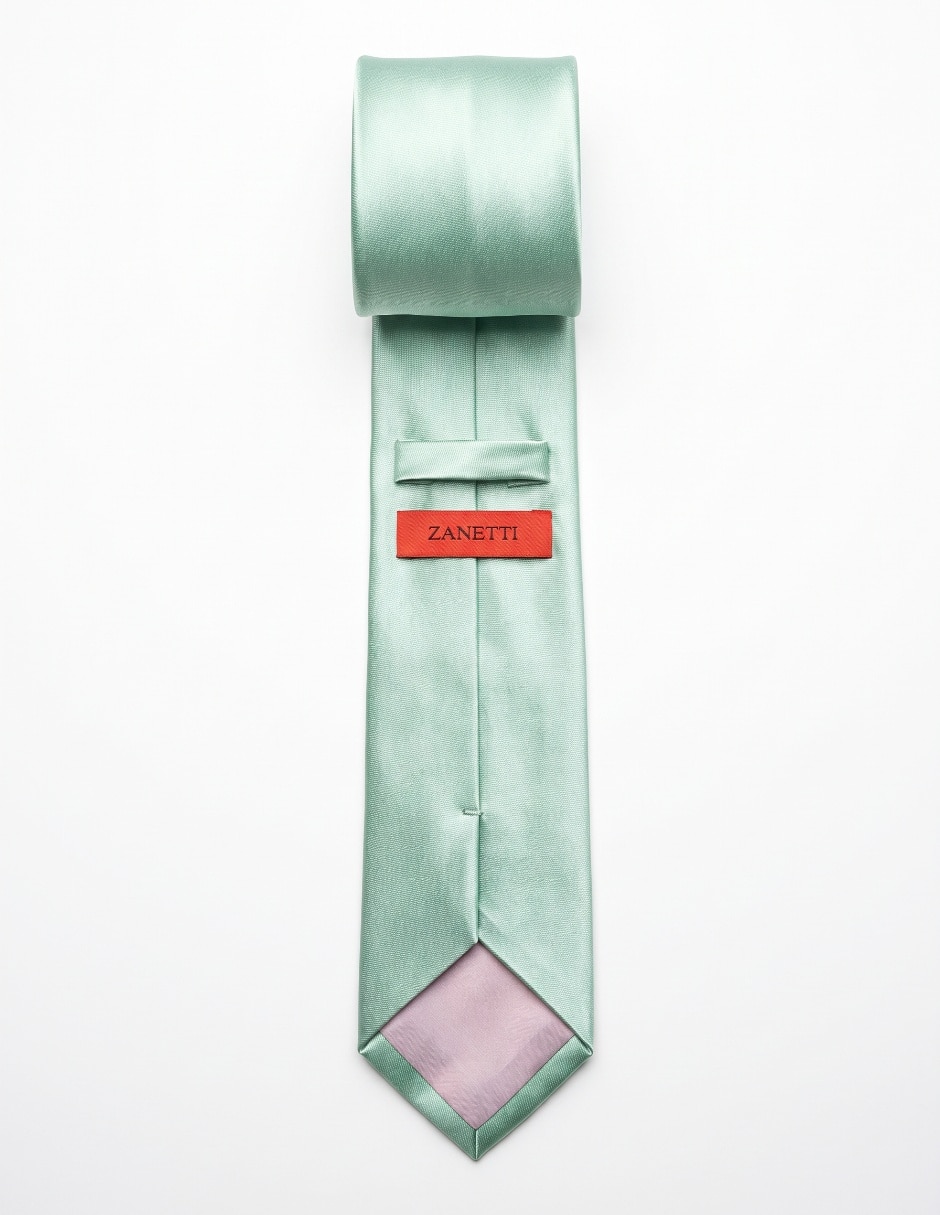 Corbata Slim (4-6 Cm) de Seda Estampado Liso para 2