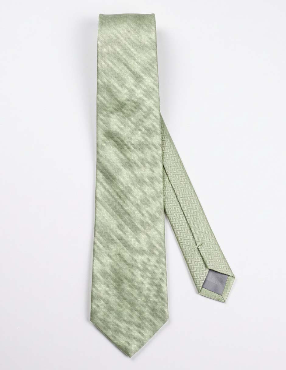 Corbata slim (4-6 cm) de seda estampado liso para hombre