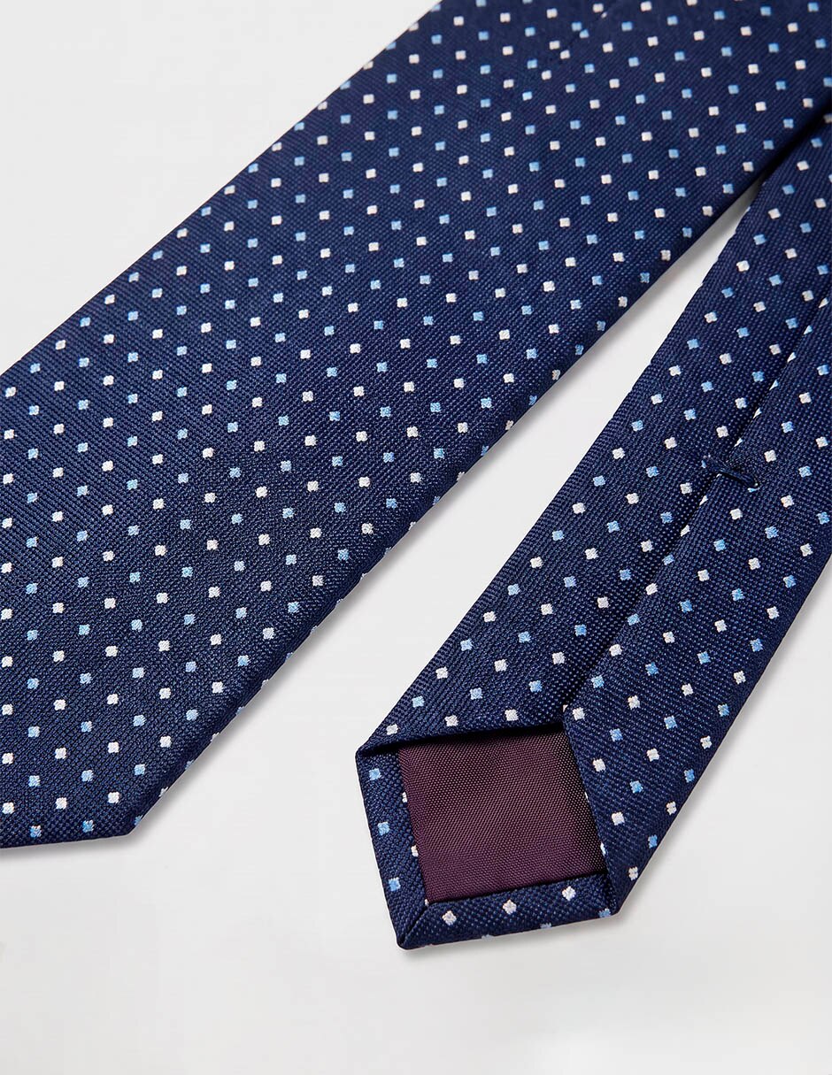 Corbata calderoni regular de seda para hombre
