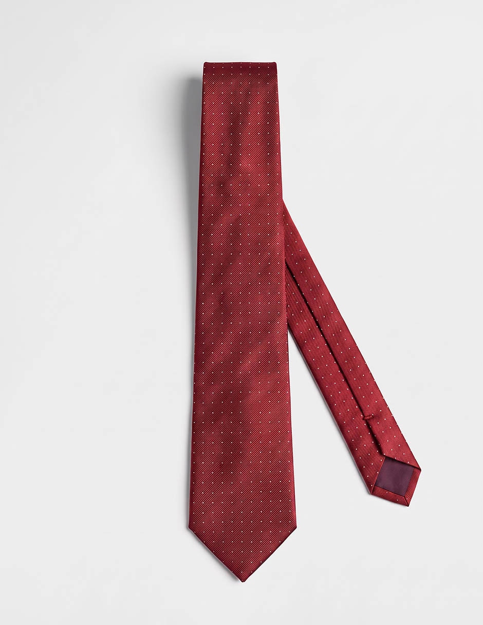 Corbata calderoni regular de seda para hombre