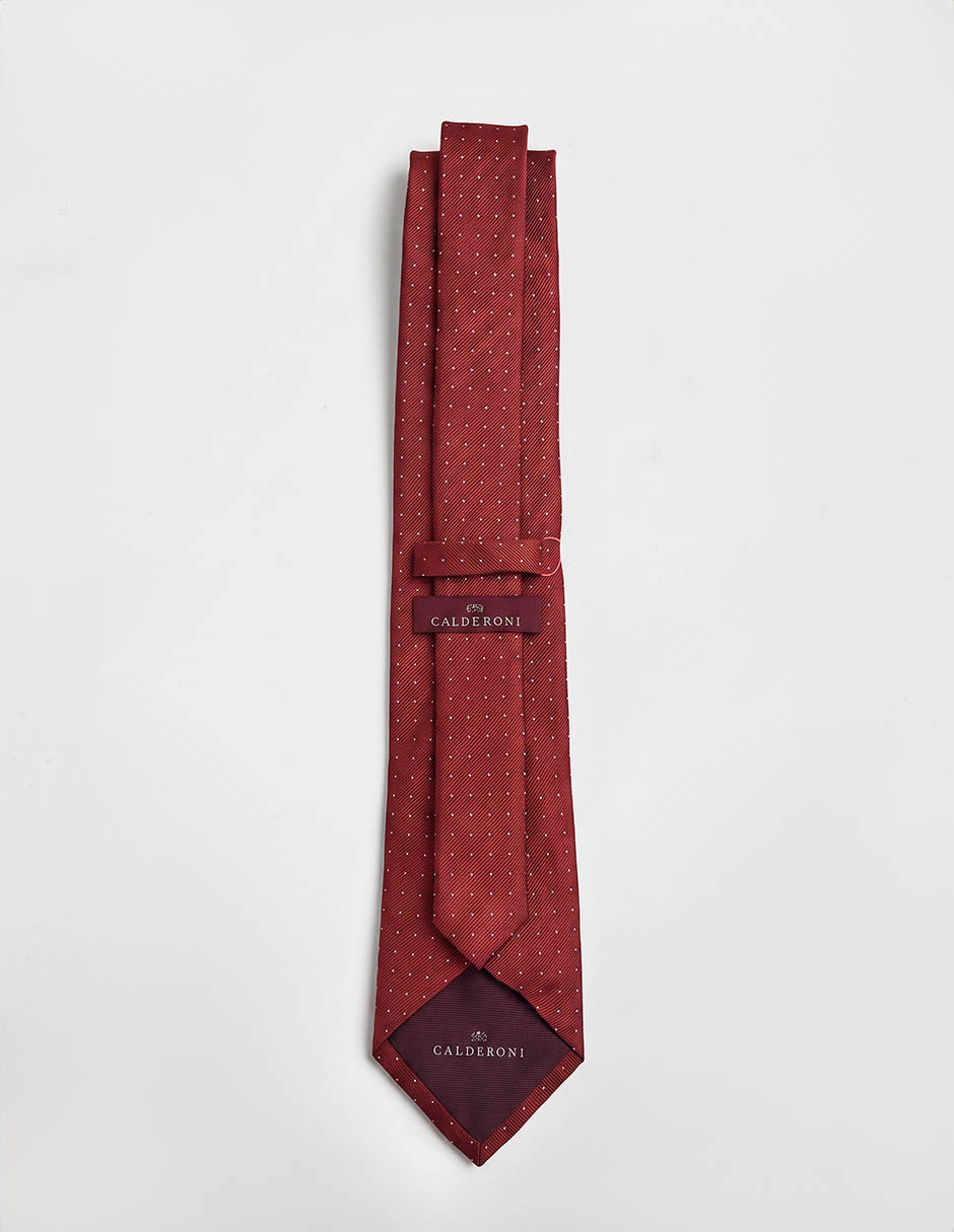 Corbata calderoni regular de seda para hombre