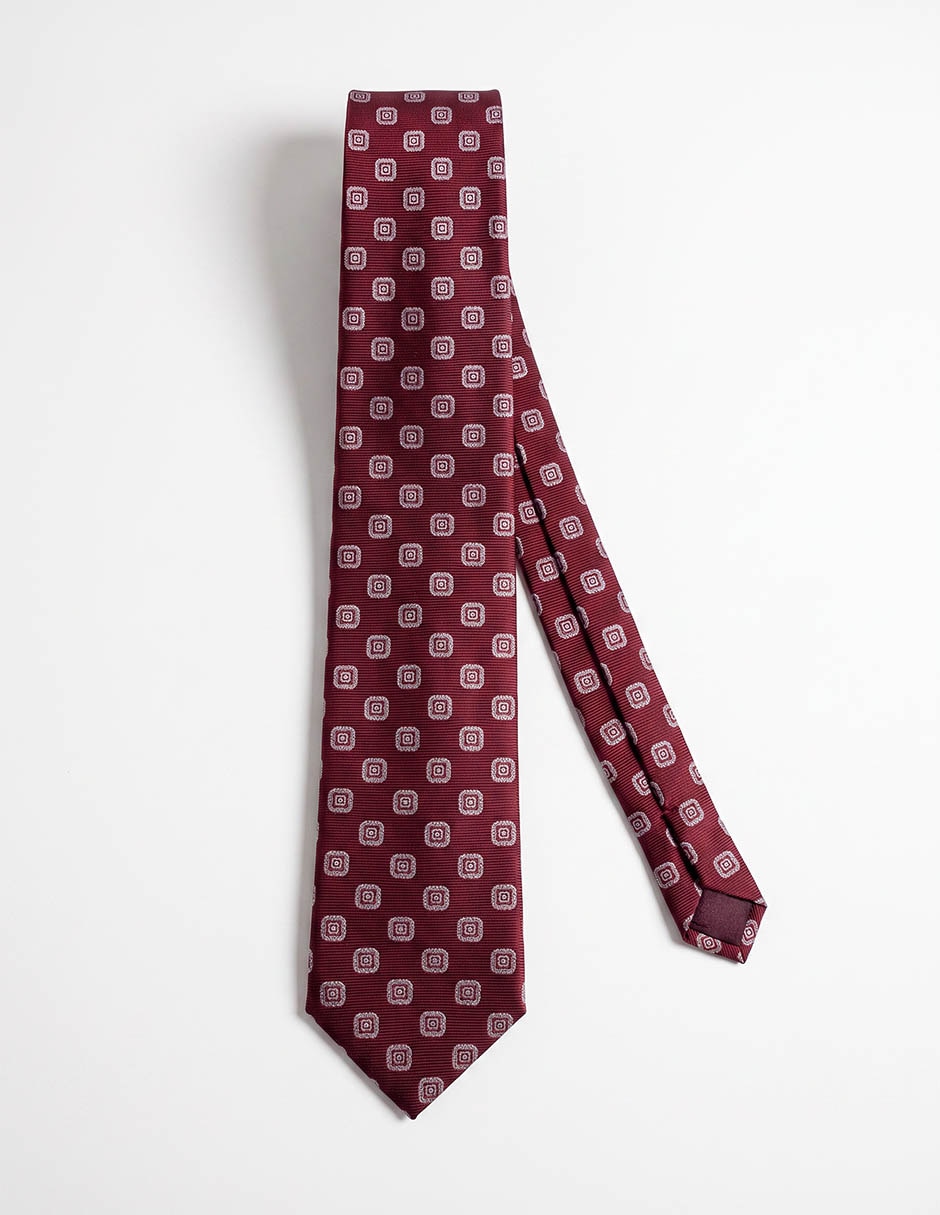 Corbata calderoni regular de seda estampado floral para hombre