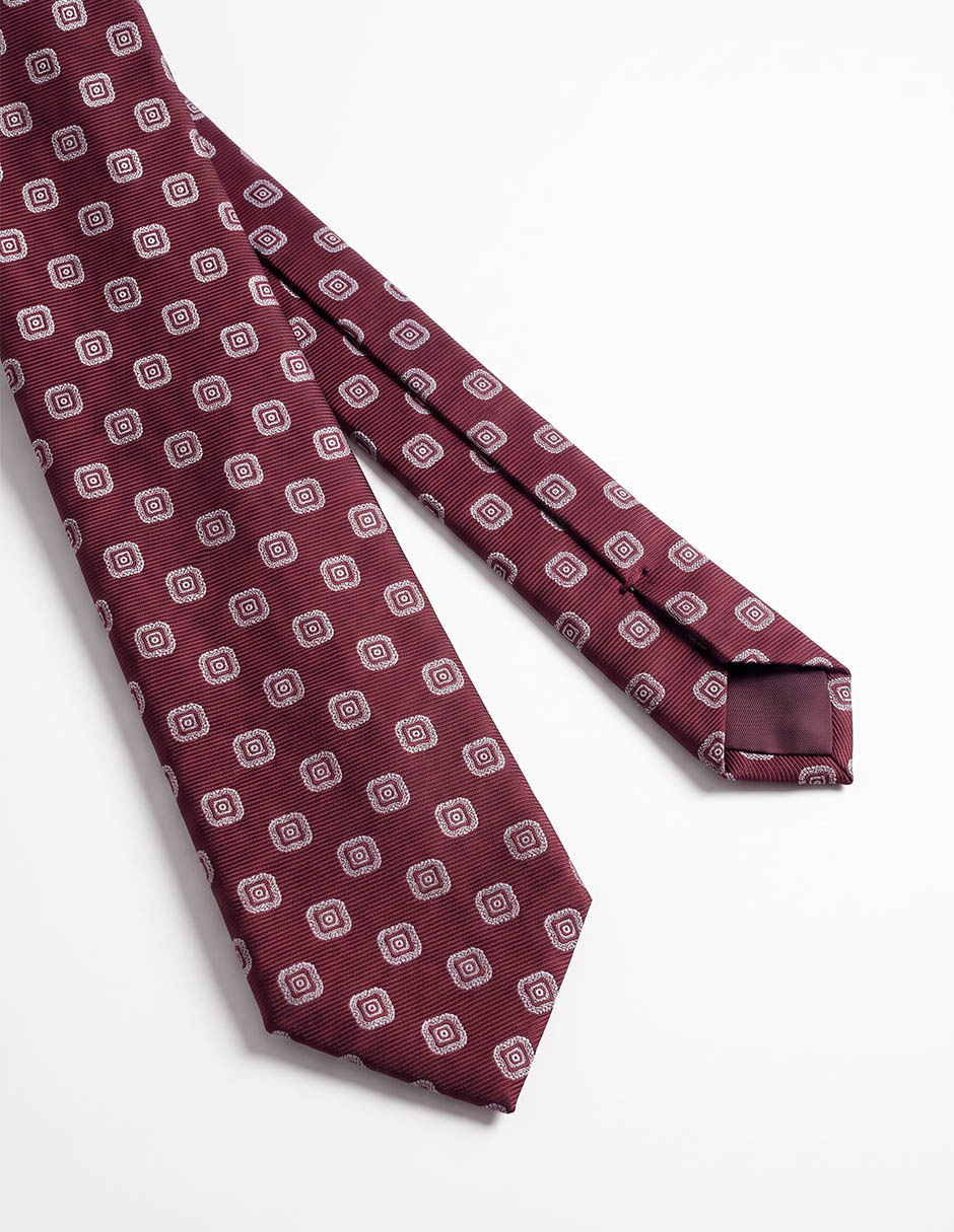 Corbata calderoni regular de seda estampado floral para hombre