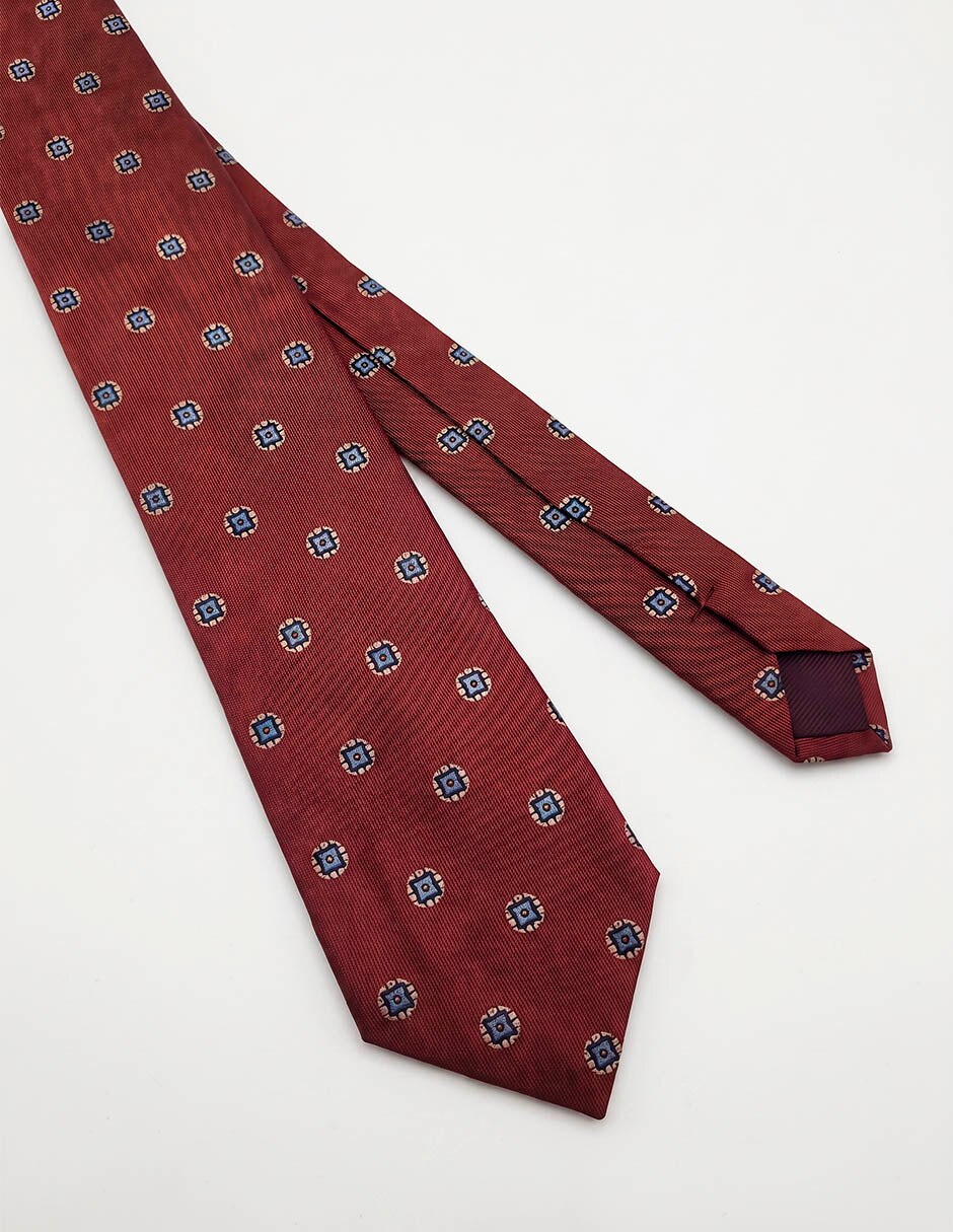 Corbata calderoni regular de seda para hombre