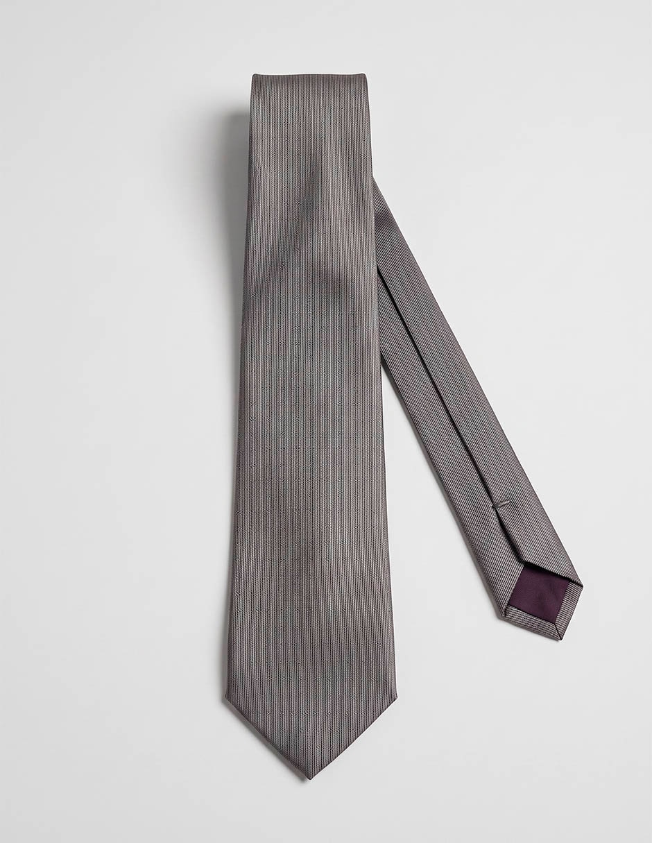 Corbata regular de seda para hombre 1