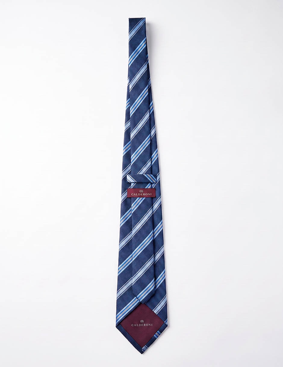 Corbata calderoni regular de seda para hombre