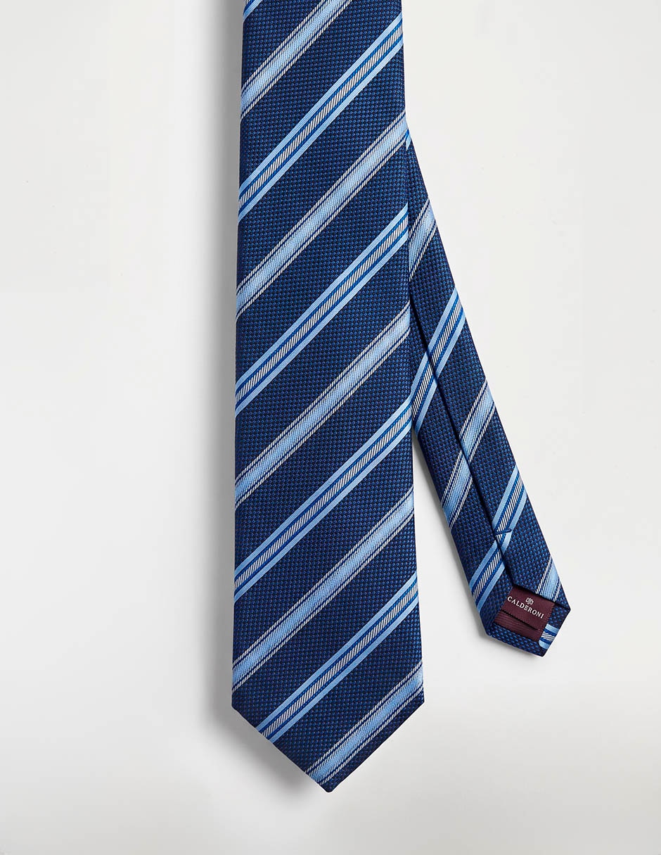 Corbata calderoni regular de seda para hombre