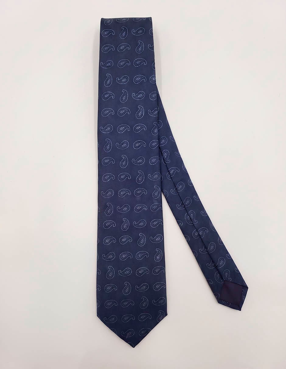 Corbata calderoni regular de seda para hombre