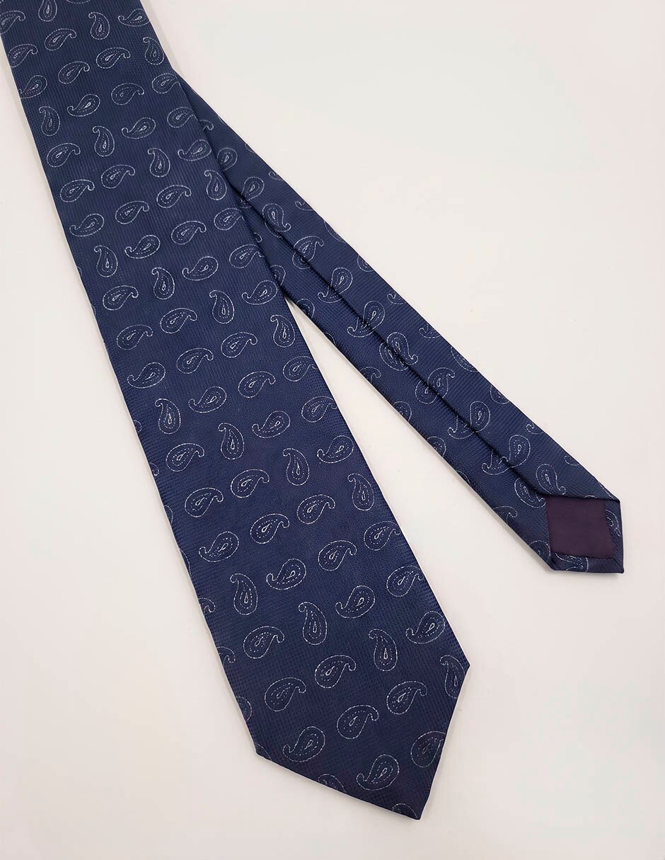 Corbata calderoni regular de seda para hombre