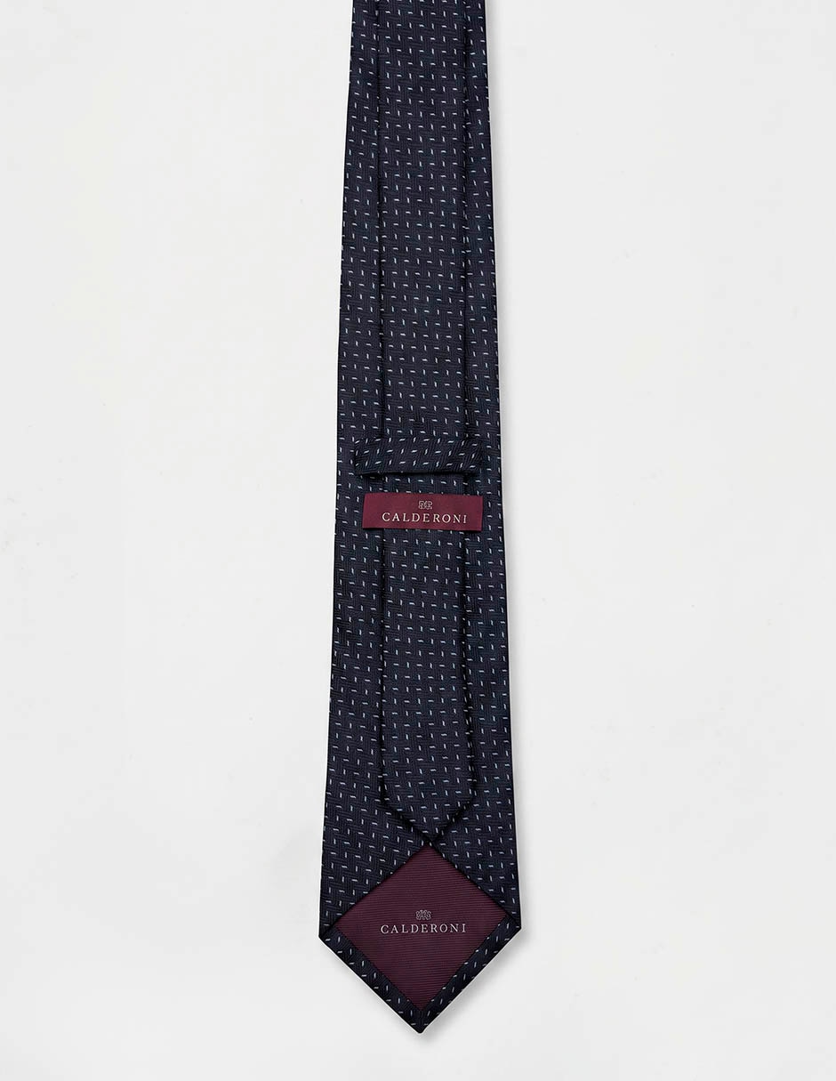 Corbata calderoni regular de seda para hombre