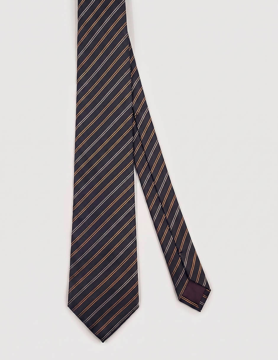 Corbata calderoni regular de seda para hombre