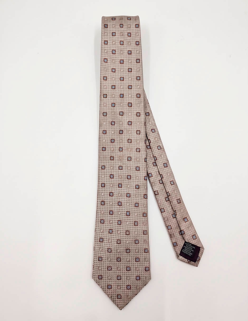 Corbata calderoni regular de seda para hombre