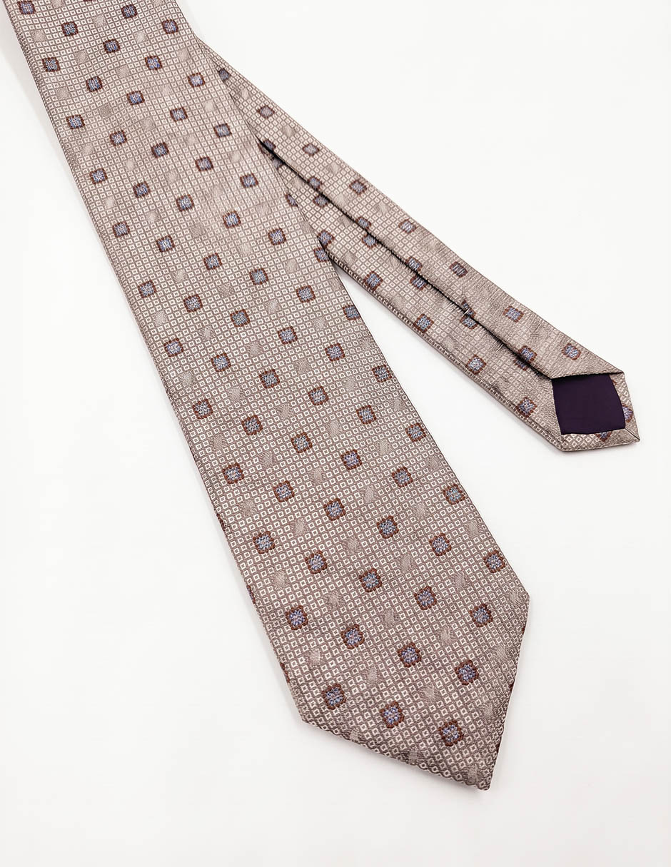 Corbata calderoni regular de seda para hombre