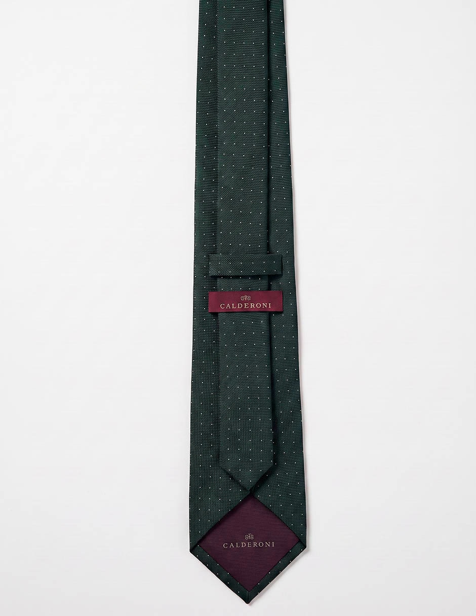 Corbata calderoni regular de seda para hombre